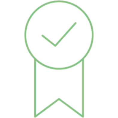 Medal or badge icon representing product quality