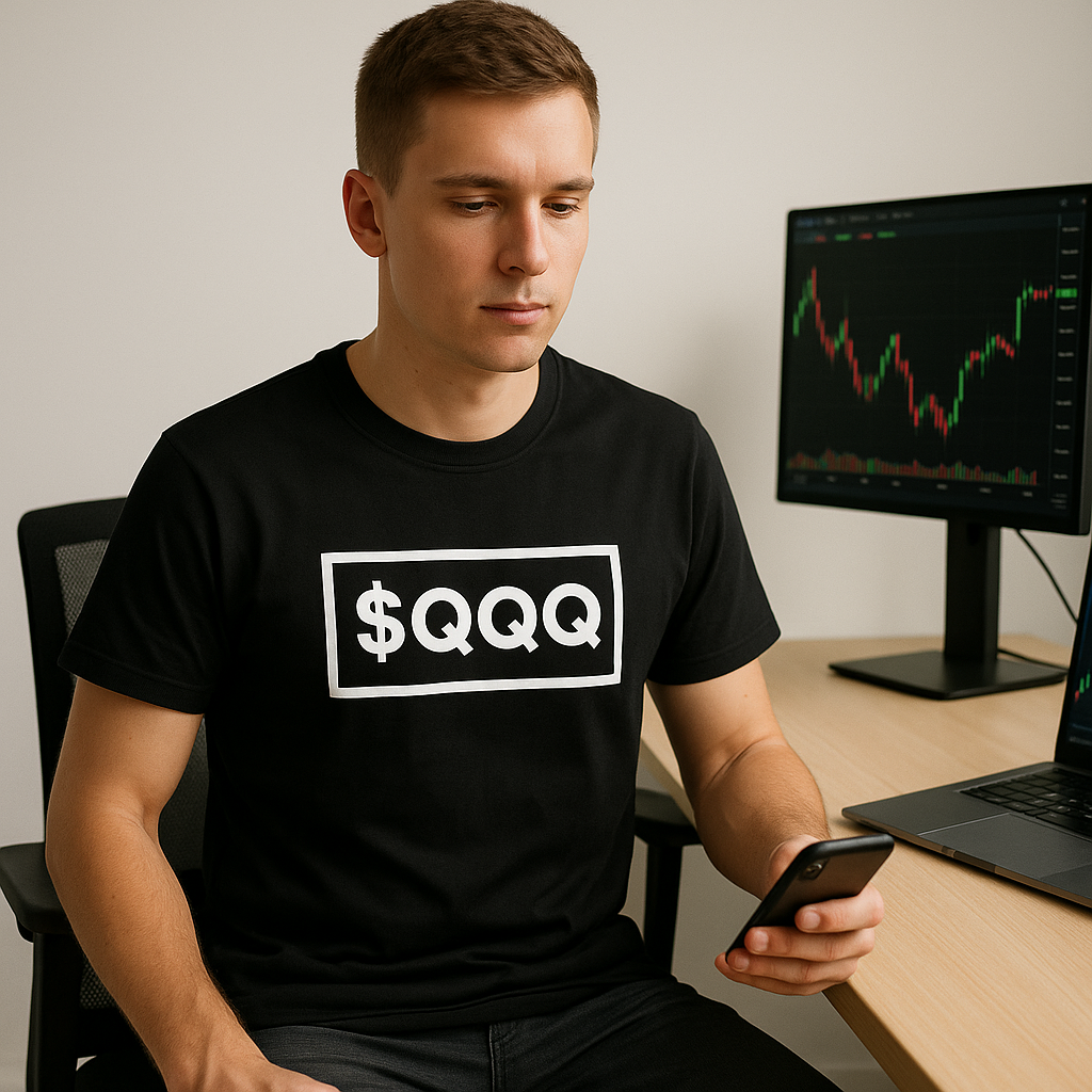 $QQQ Whisperer T-Shirt | Premium Nasdaq ETF Trading Tee
